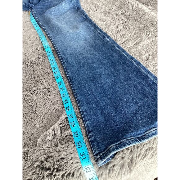 Frame Women's Denim Le Mini Bootcut Jeans Cowgirl Western Rancher Blue Size 29 - Picture 10 of 10